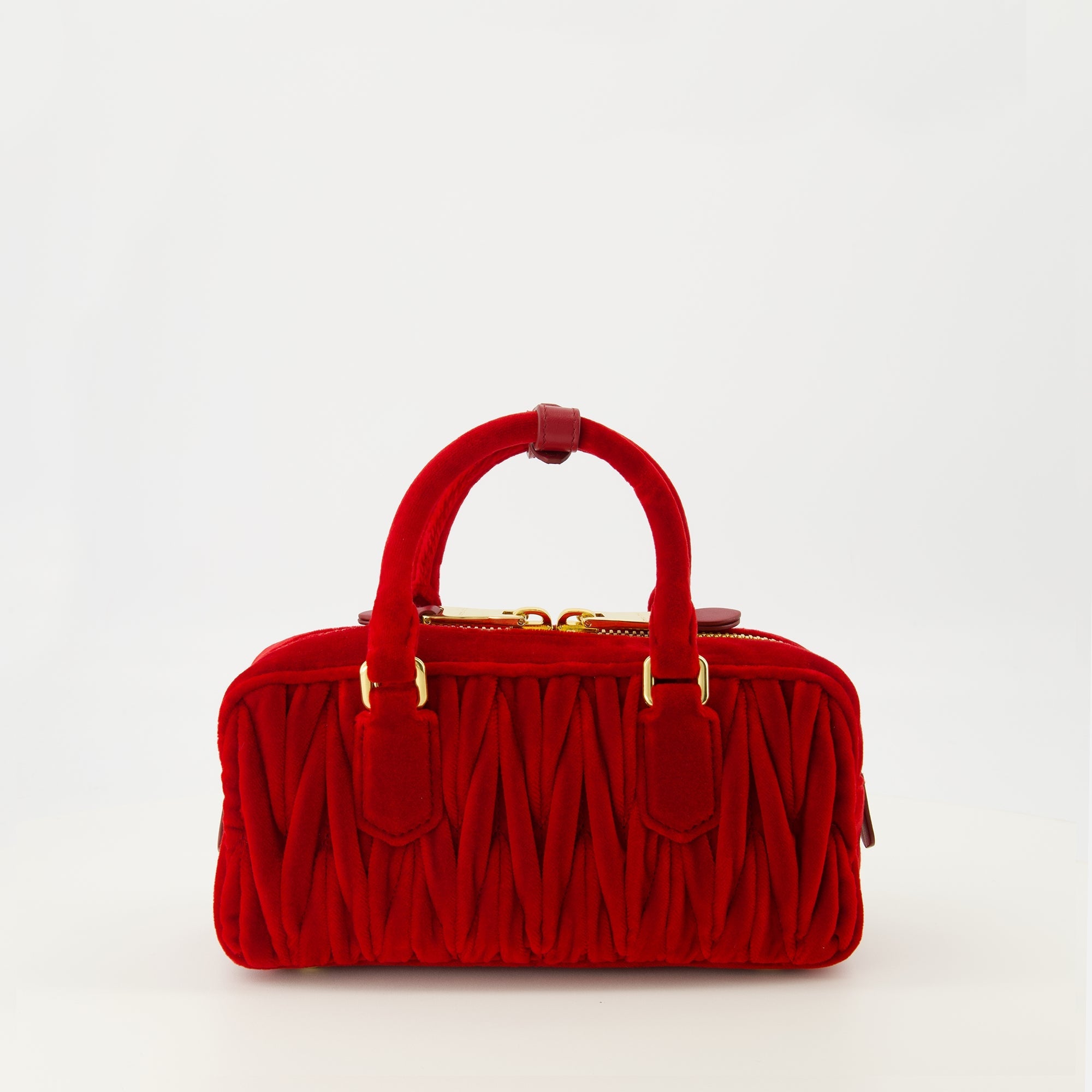 Image of Velvet Arcadie Bag by Miu Miu for Women - Season Spring-Summer 2026 - Back View