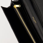 Image of Cassandre Black Chain Wallet by Saint Laurent for Women - Season Autumn-Winter 2025 - Detail View 2