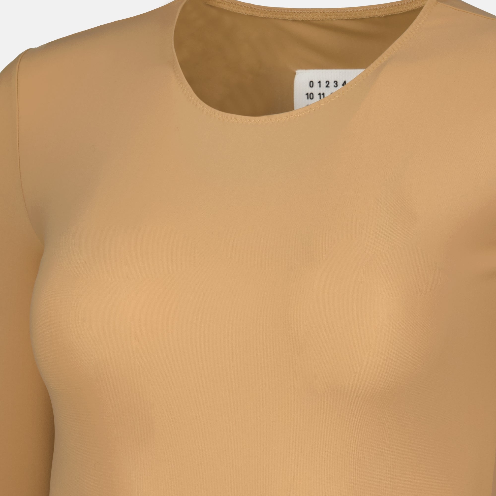 Image of Beige Lycra Body by Mm6 for Women - Season Spring-Summer 2026 - Detail View 1