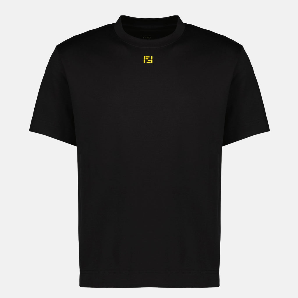 Image of FF Cotton T-Shirt by Fendi for Men - Season Spring-Summer 2026 - Front View