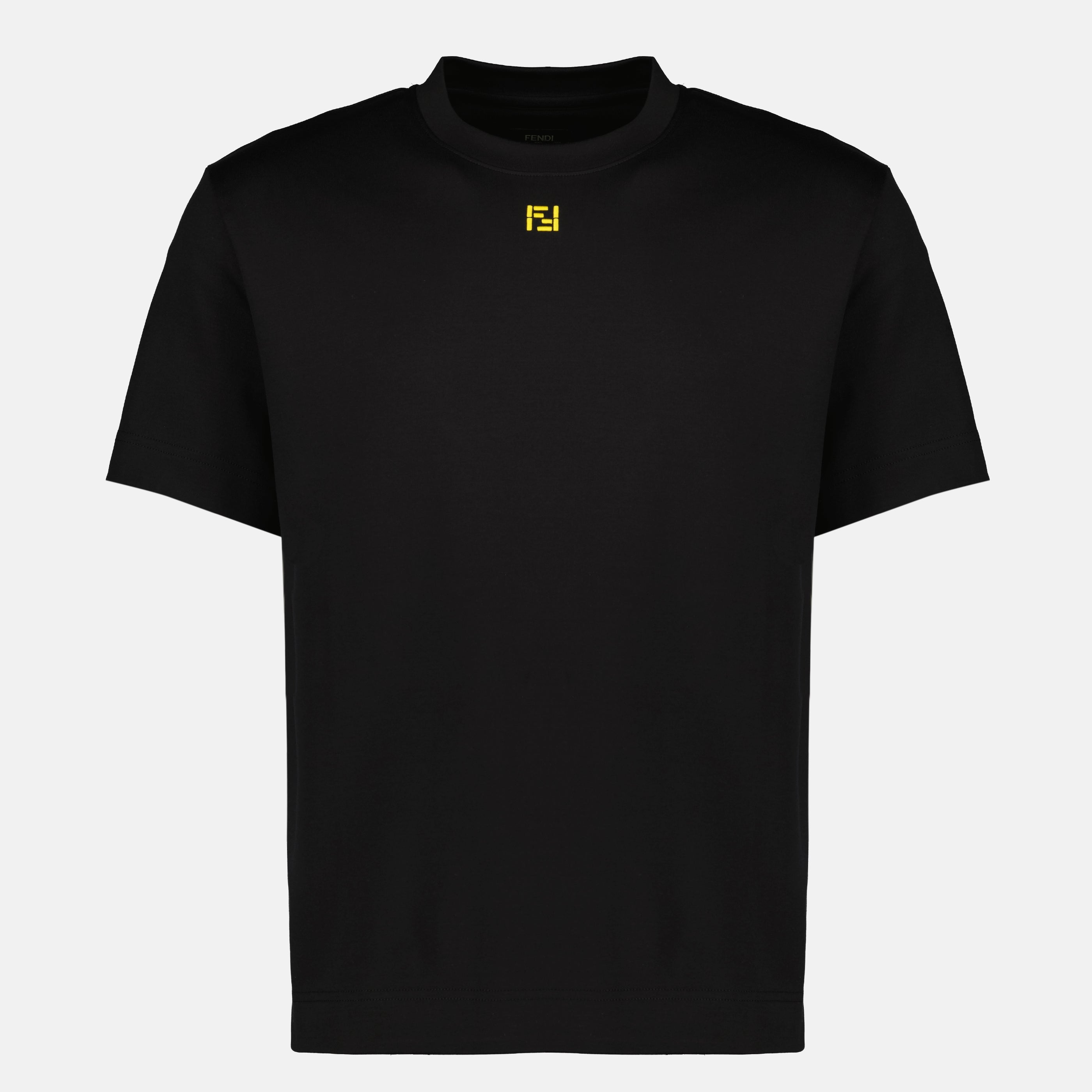 Image of FF Cotton T-Shirt by Fendi for Men - Season Spring-Summer 2026 - Front View