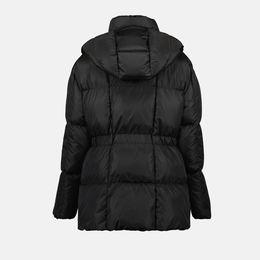 Image de la doudoune noire Agneux de Moncler pour femmes - Saison Automne-Hiver 2025 - Vue détail produit 1
