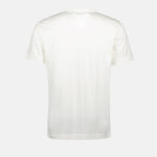 Image of White T-shirt with Embroidered Logo by Burberry for Men - Season Spring-Summer 2024 - Detail View 2