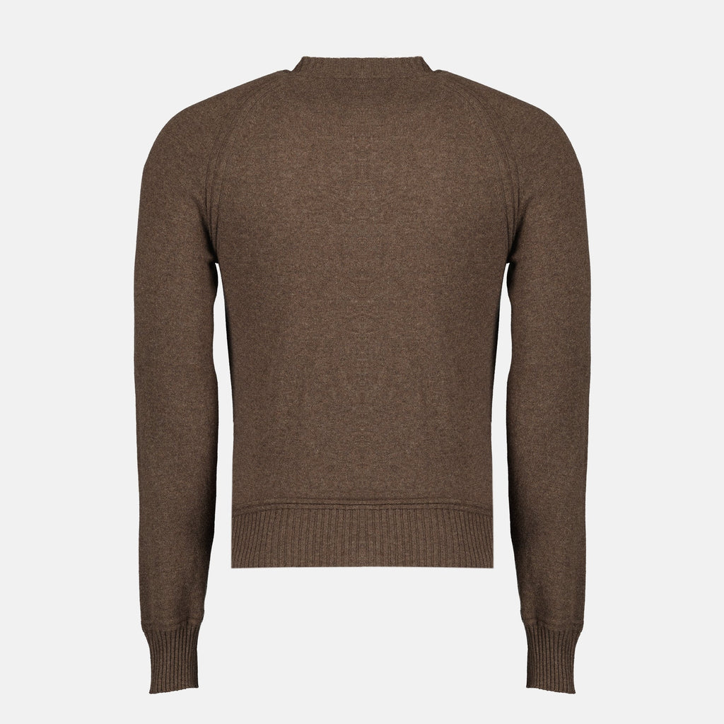 K-Way, black wool sweater, autumn-winter fashion, cashmere blend, men's knitwear