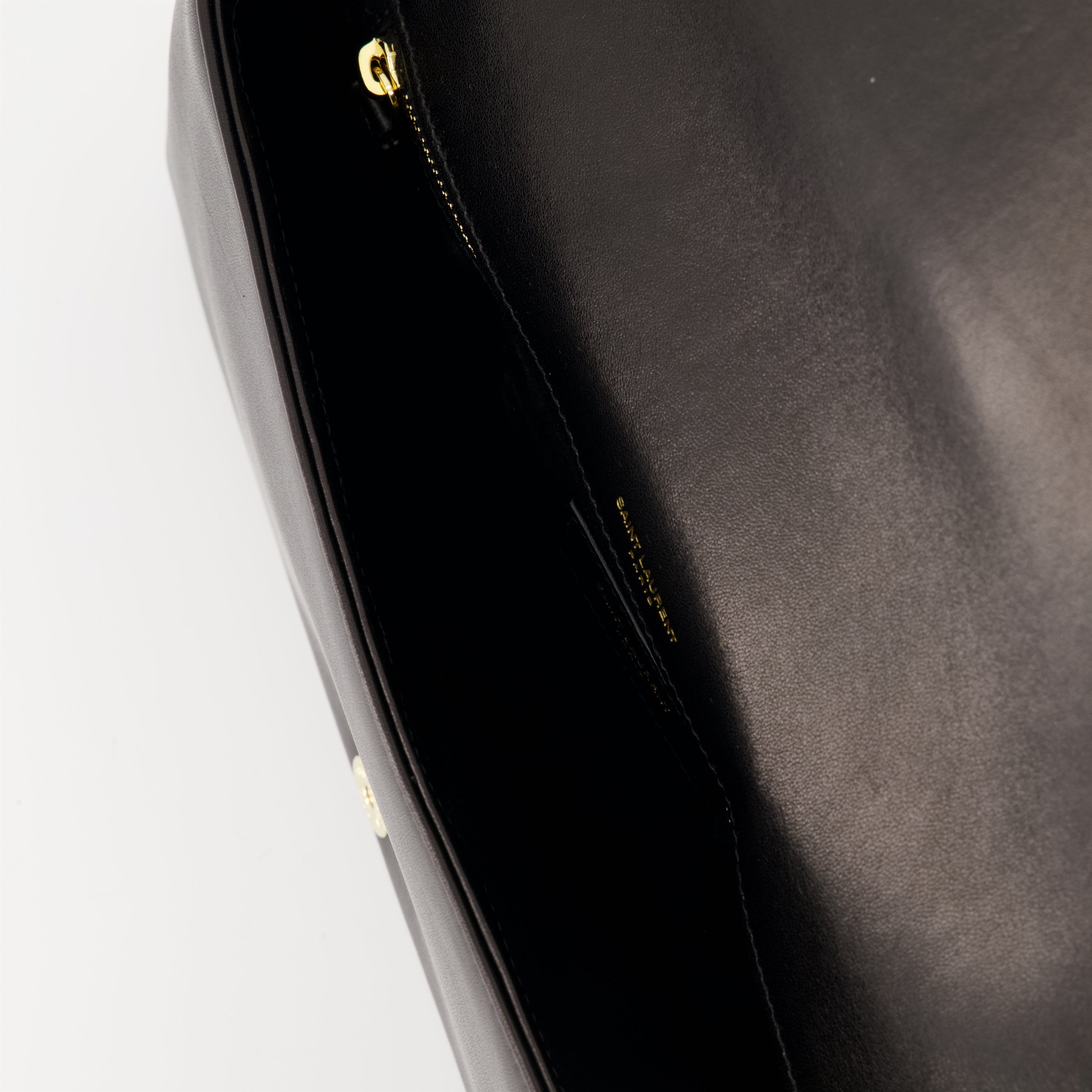 Kate 99 Matelassé Bag, Saint Laurent, luxury handbag, black leather bag, designer accessories