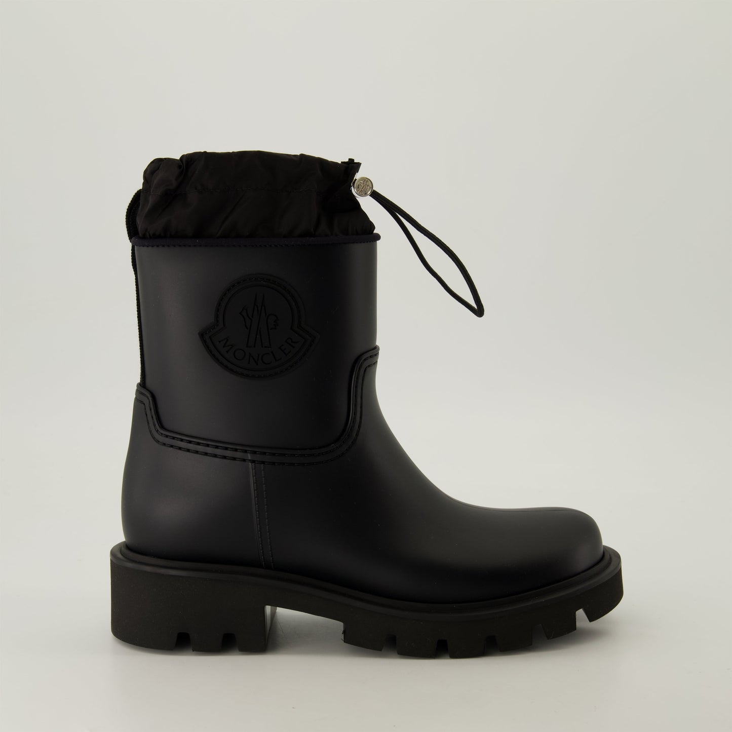 rain boots, Moncler, black boots, waterproof footwear, autumn-winter collection