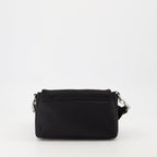 Ami Paris lunch box, water-repellent nylon bag, adjustable shoulder strap, black lunch box, unisex accessories