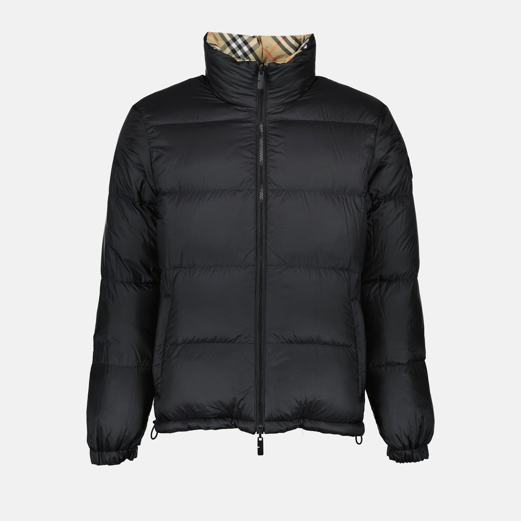 Burberry jacket, reversible down jacket, polyester outerwear, Autumn-Winter collection, men's outerwear