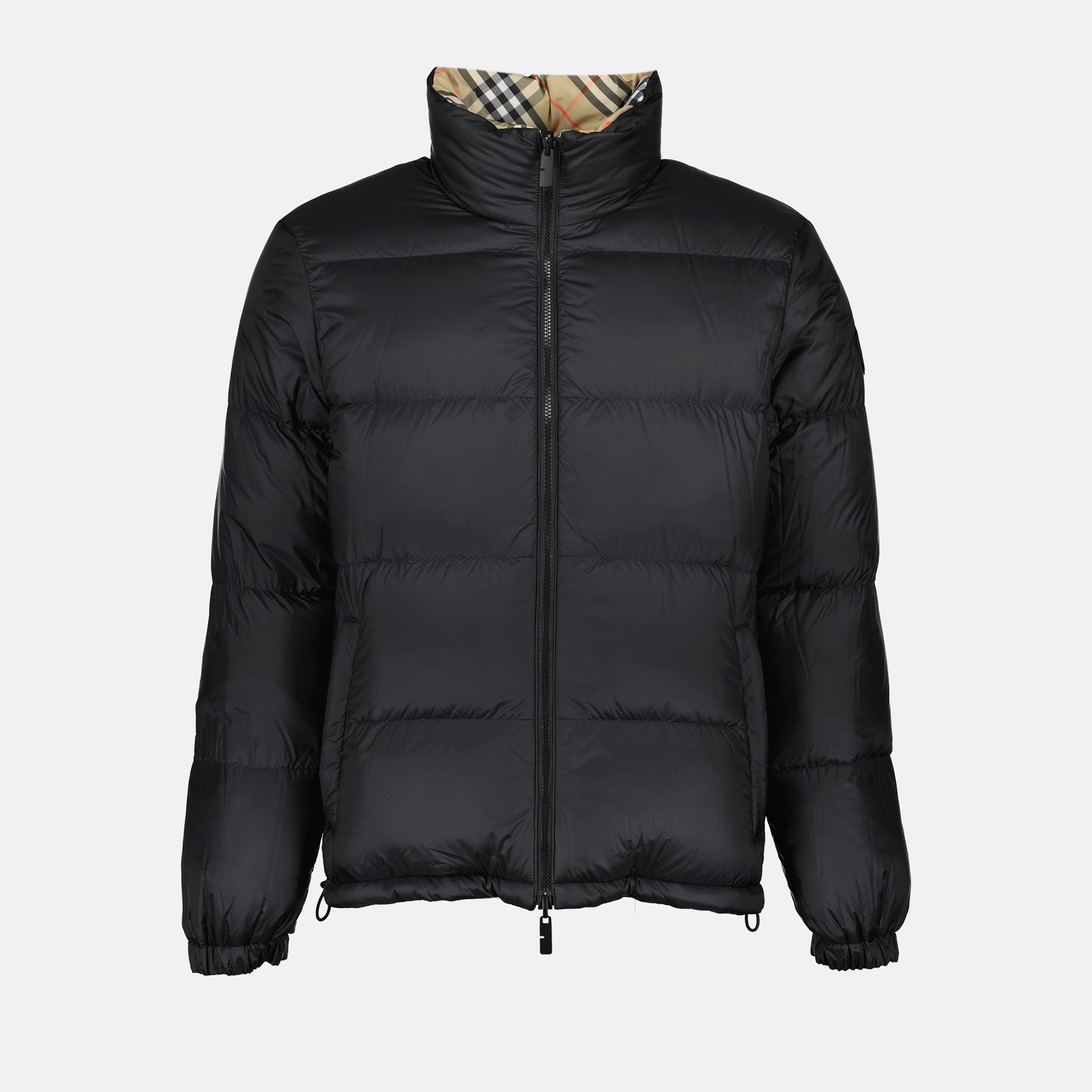 Burberry jacket, reversible down jacket, polyester outerwear, Autumn-Winter collection, men's outerwear