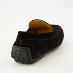 Image of City Gommino Suede Loafers by Tod's for Men - Season Autumn-Winter 2025 - Back View