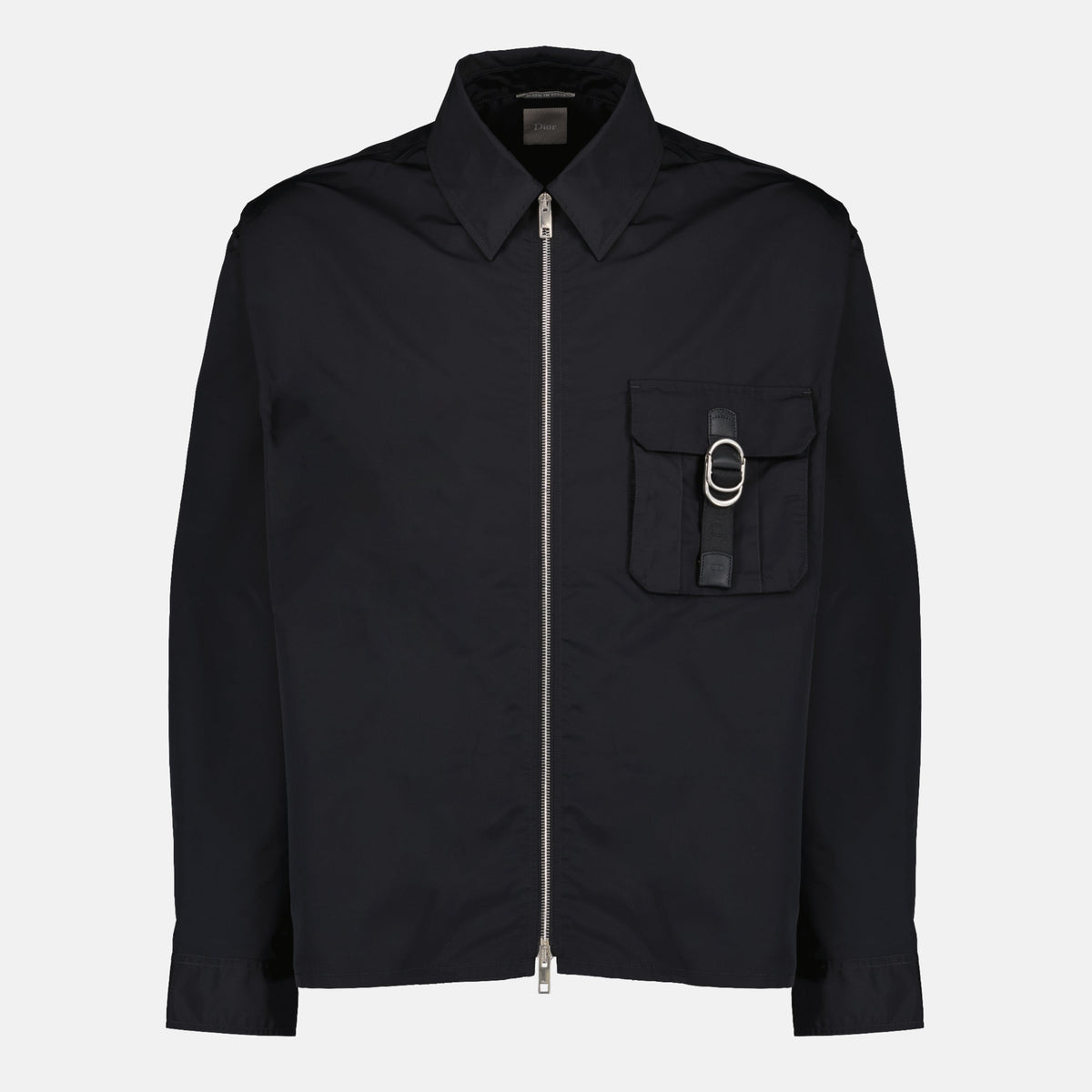 Black Zip Shirt with Dior Loop