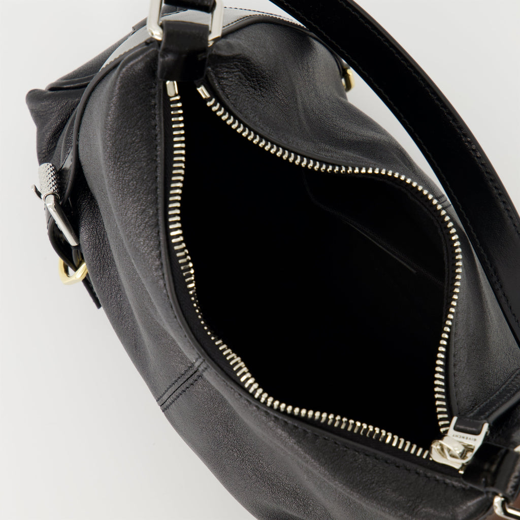 Sac Voyou Nano, Givenchy bag, black leather handbag, luxury accessories, modern design