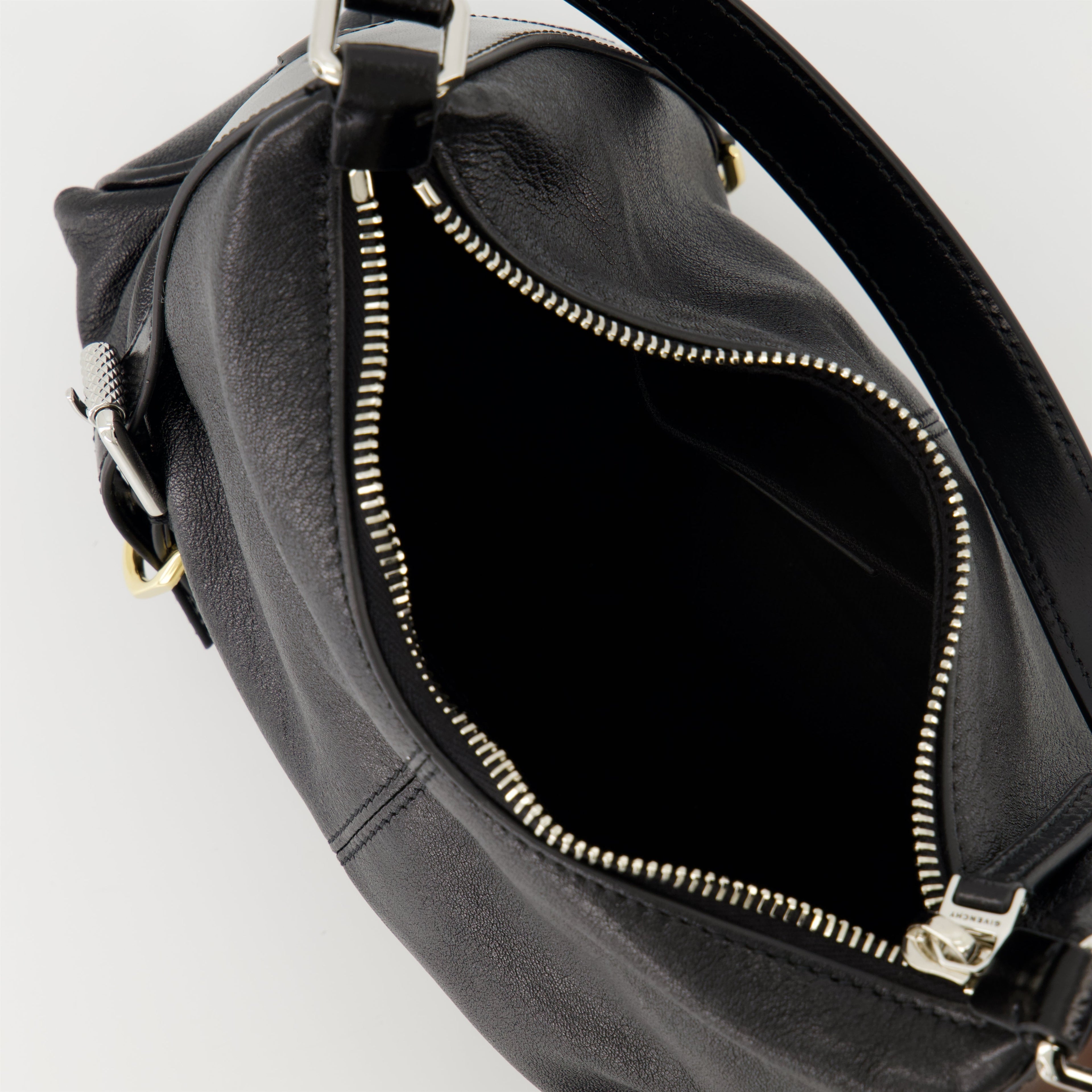 Sac Voyou Nano, Givenchy bag, black leather handbag, luxury accessories, modern design