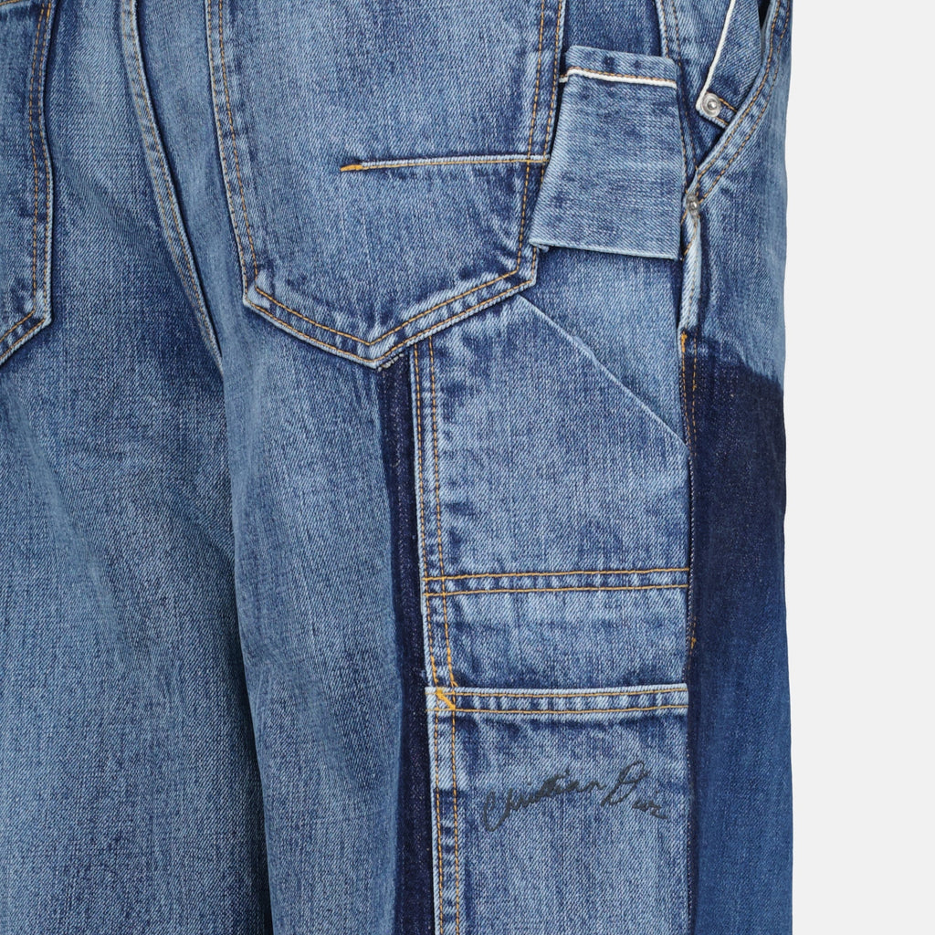 Image of Cotton Denim Carpenter Jeans by Dior for Men - Season Autumn-Winter 2024 - Back View