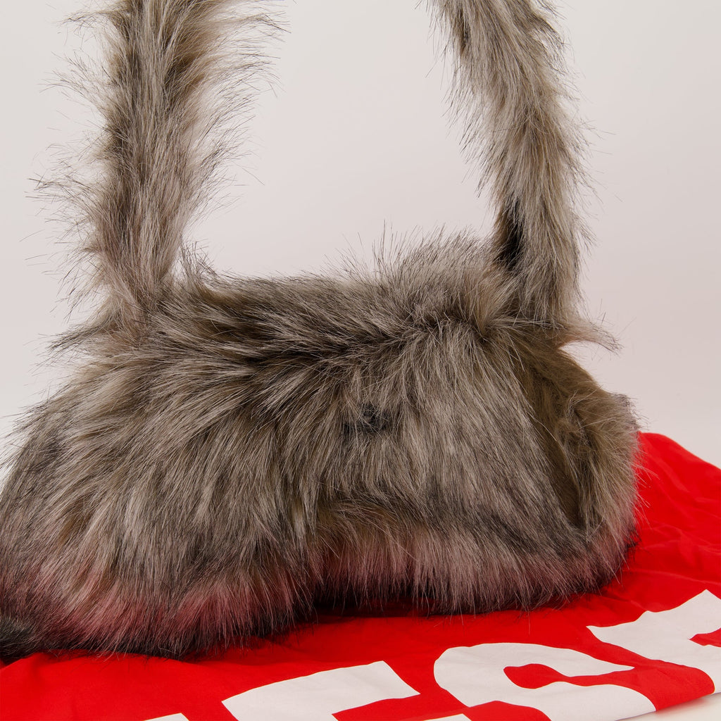 Diesel bag, faux fur, elegant accessory, sophisticated design, autumn-winter collection