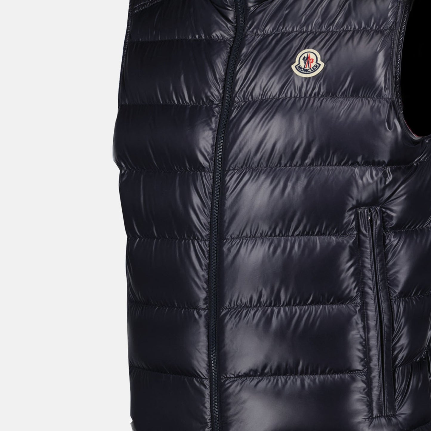 Moncler, Sleeveless Puffer Jacket, Navy Blue Jacket, Autumn-Winter 2024, Luxury Outerwear