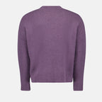 Oversize sweater, violet sweater, AMI Paris, alpaca knitwear, autumn-winter collection