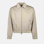 beige jacket, zip-up jacket, AMI de coeur, cotton jacket, spring-summer jacket
