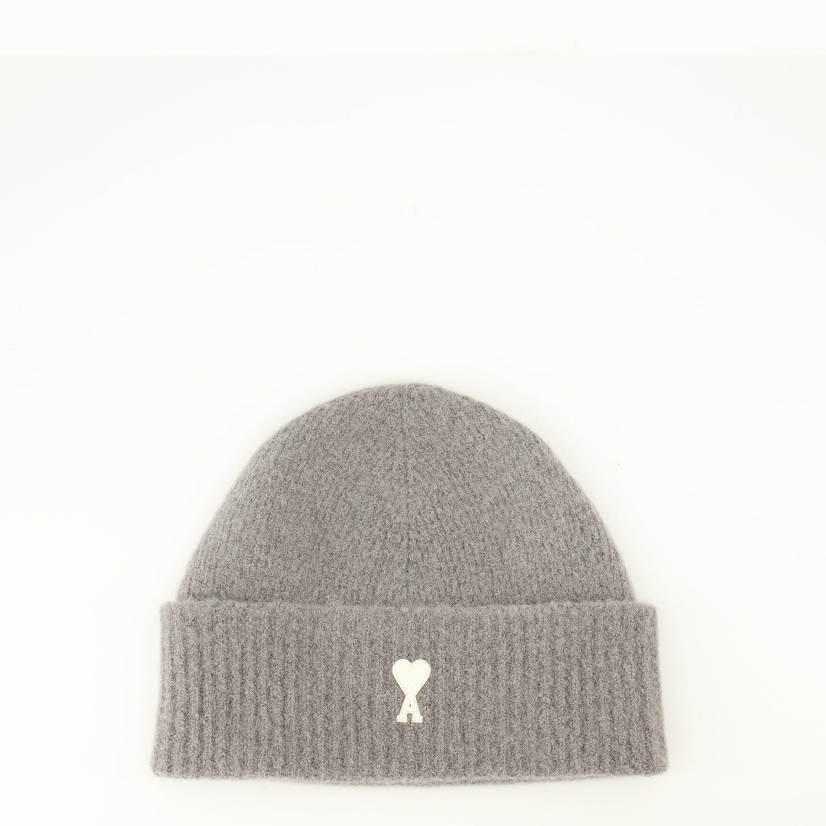 Bonnet en maille d’alpaga gris