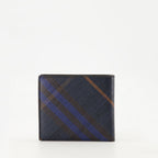 Burberry wallet, Check pattern wallet, leather wallet, men's accessories, calf leather wallet
