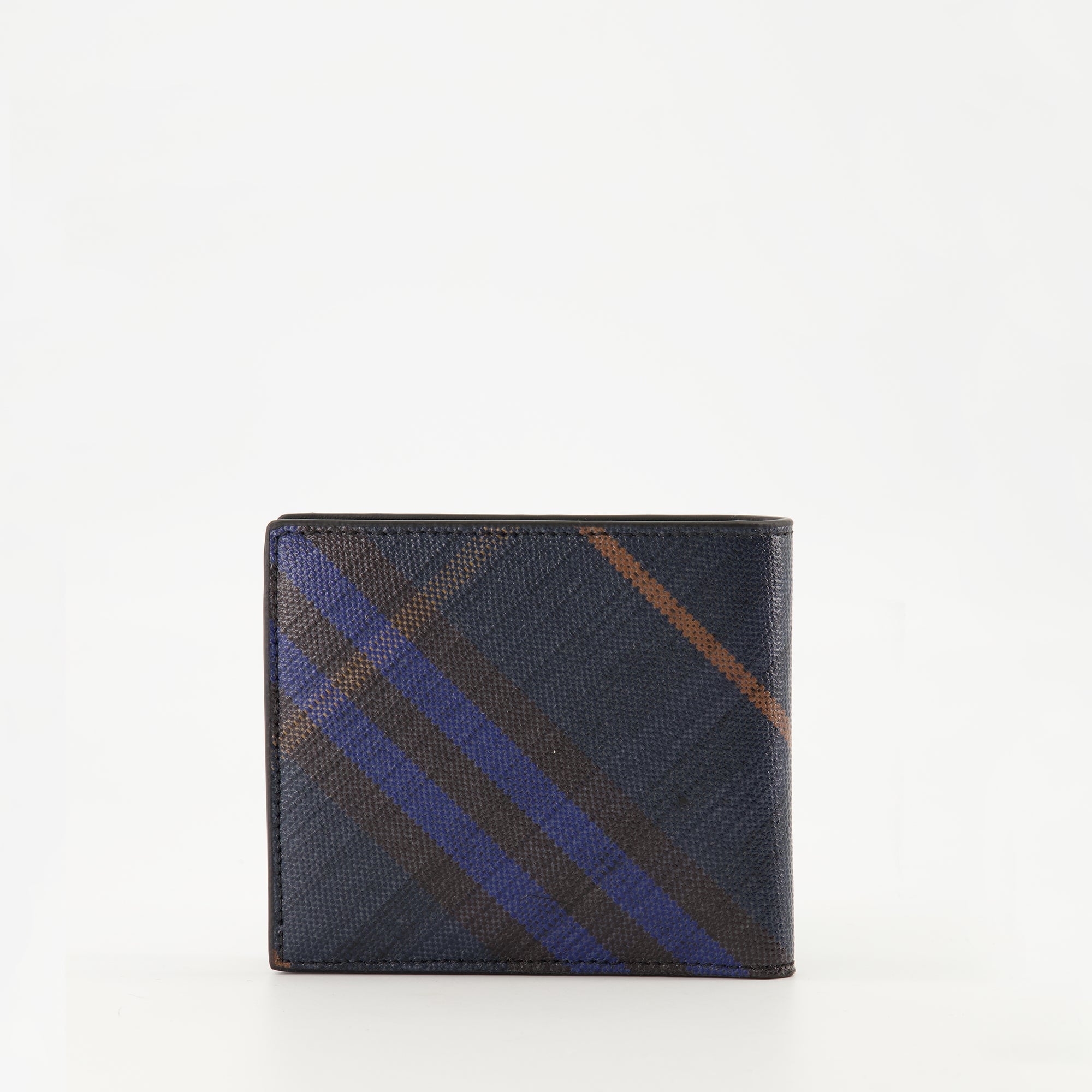 Burberry wallet, Check pattern wallet, leather wallet, men's accessories, calf leather wallet
