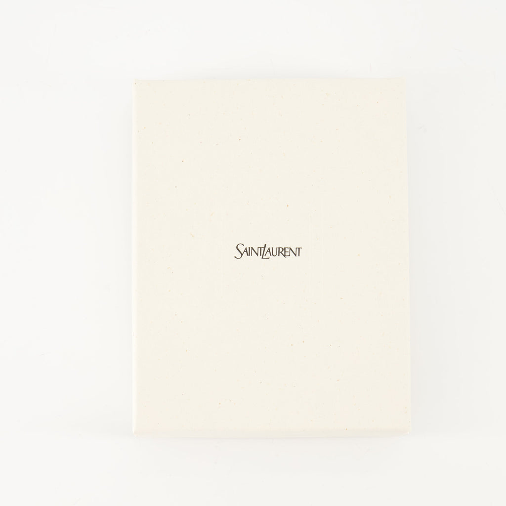 Saint Laurent, card holder, black leather, grained calf leather, luxury accessories