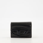 Diesel wallet, Tri Fold Wallet, leather wallet, elegant accessory, black wallet