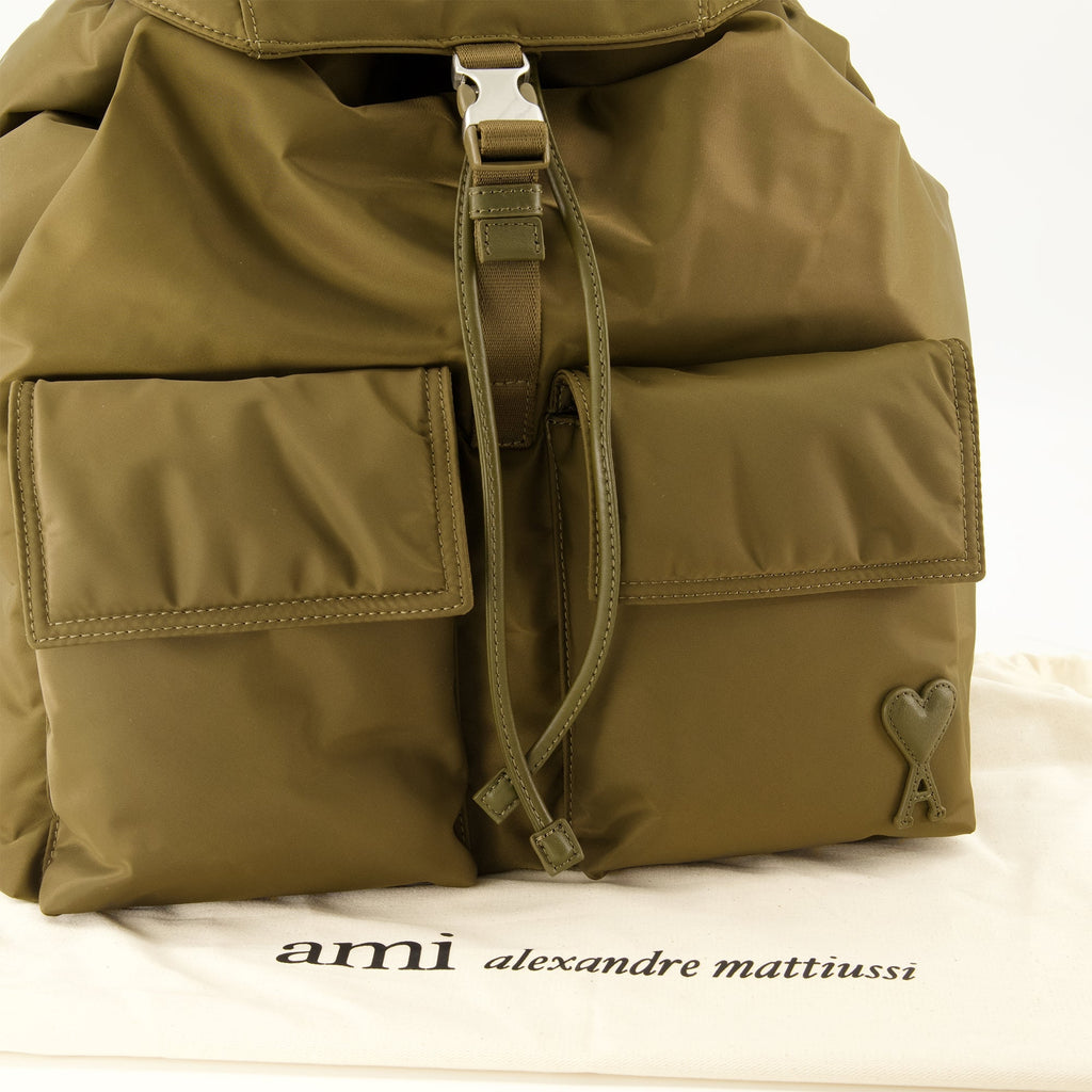 Zaino Marcel in nylon con chiusura a coulisse