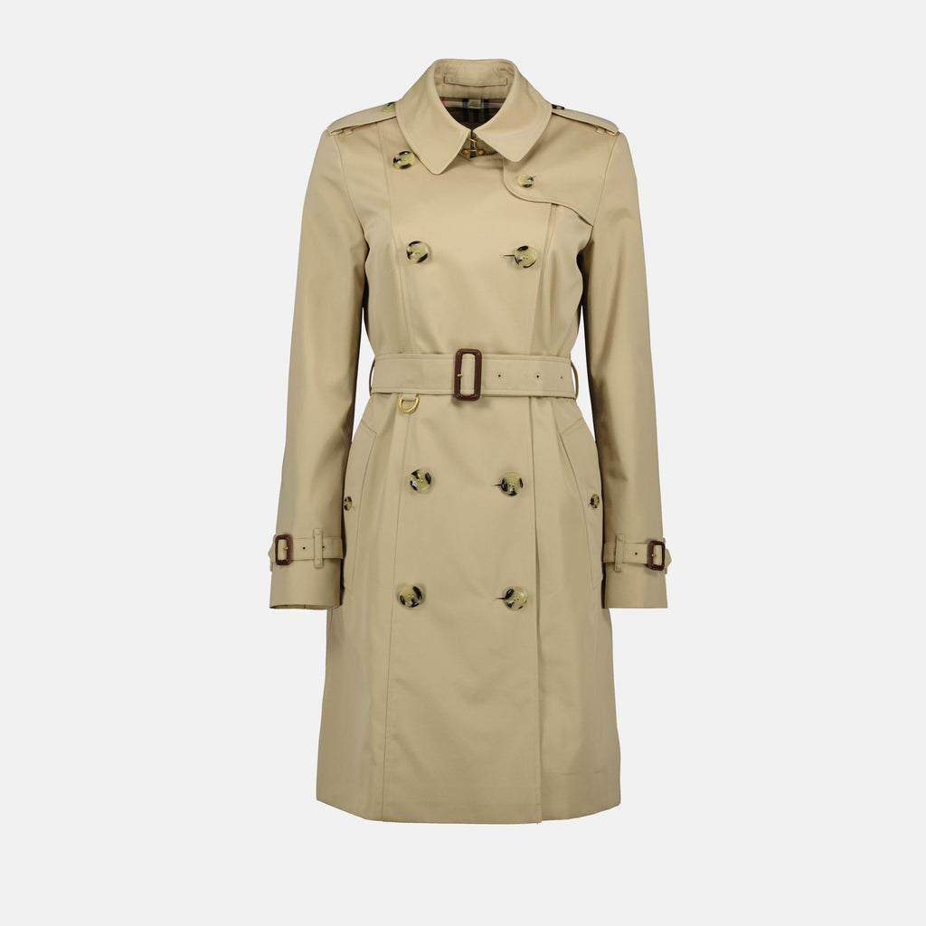 trench coat, Burberry, long trench coat, classic outerwear, women’s fashion