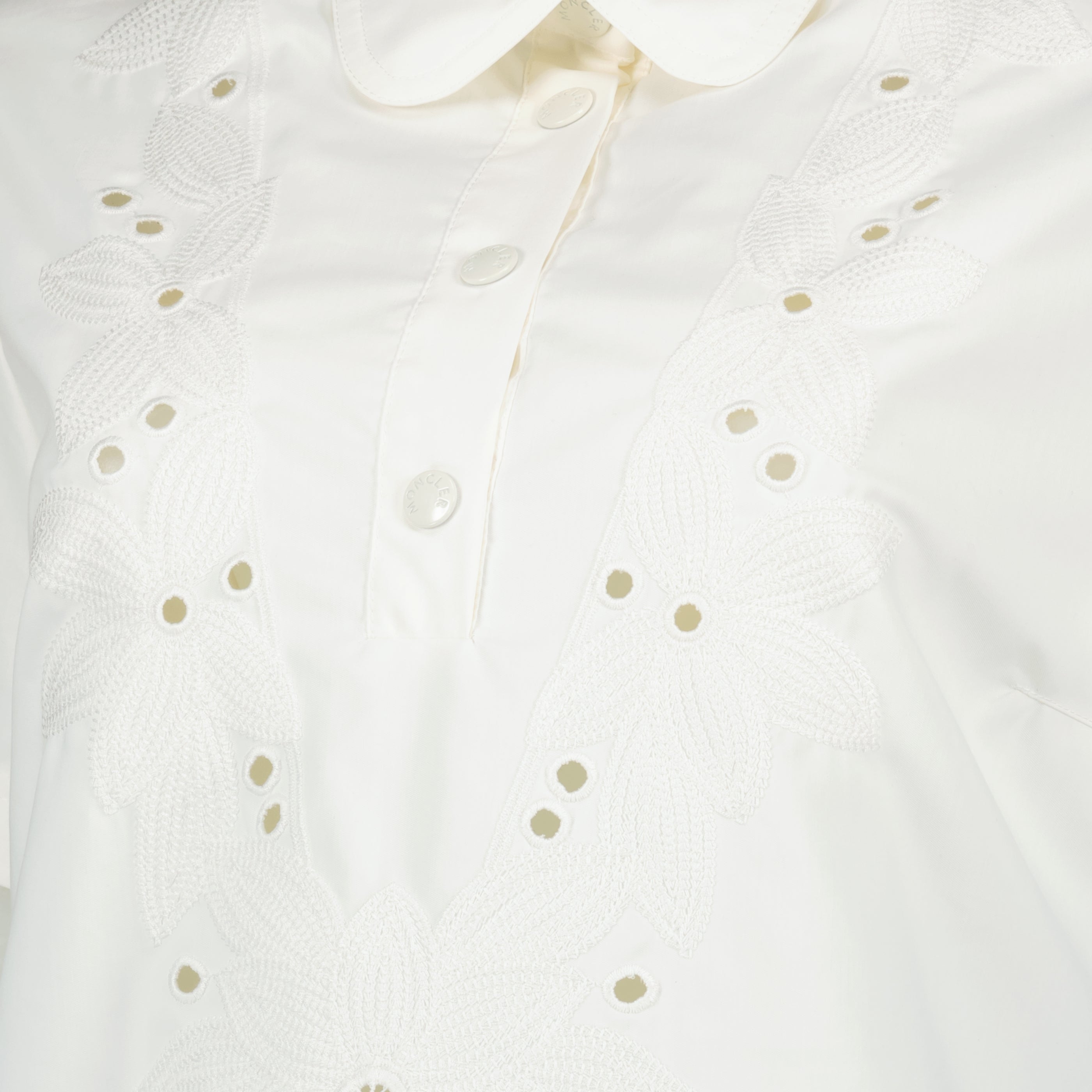 Embroidered Cotton Shirt Dress