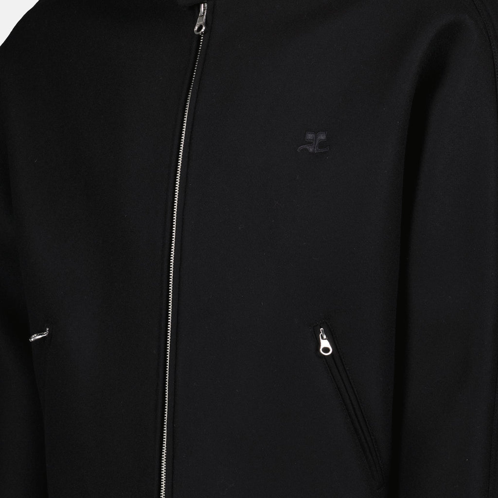 Imagen de chaqueta bomber de lana de Courrèges para unisex - Temporada Otoño-Invierno 2024 - Vista Detalle 1