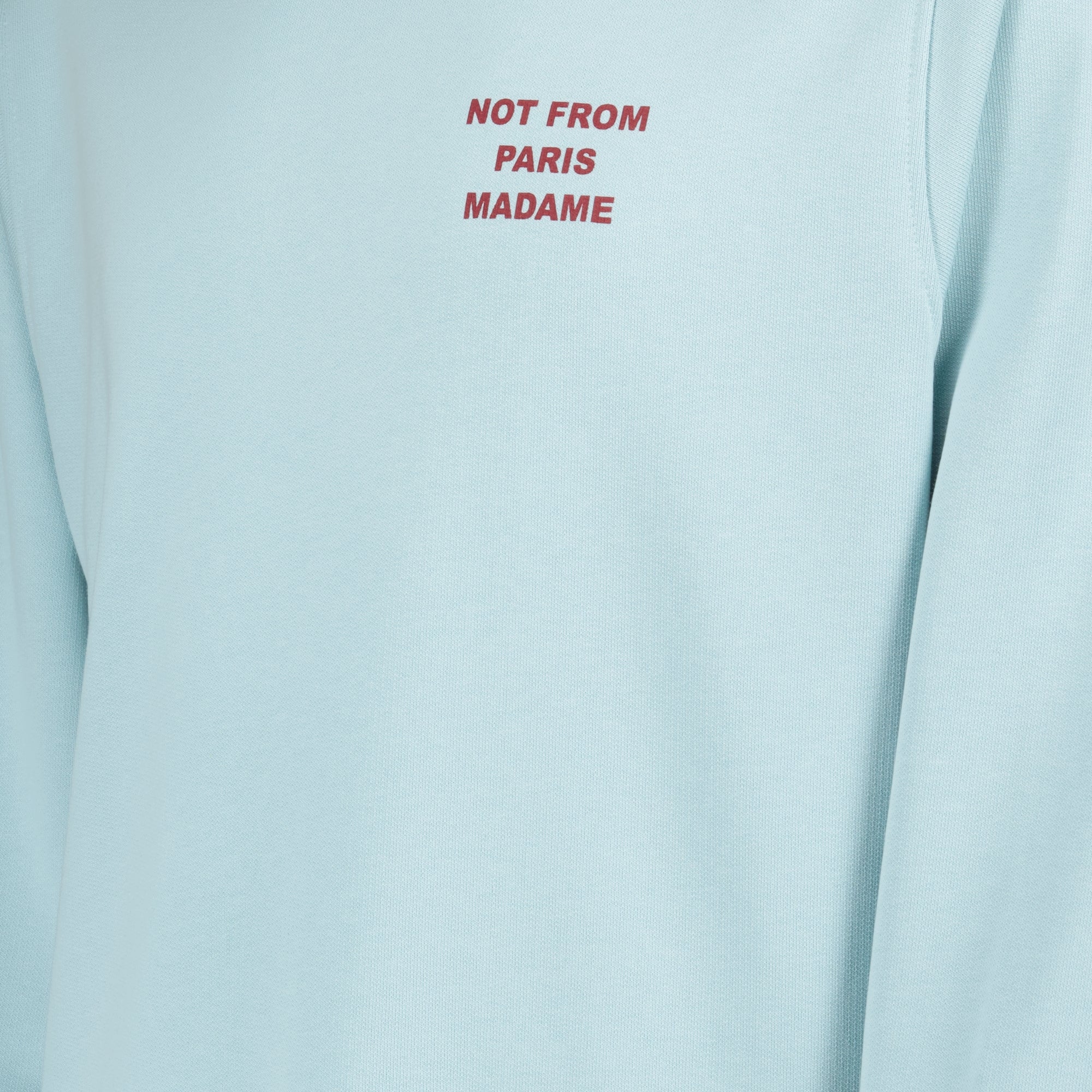 Sudadera con Slogan Azul Claro