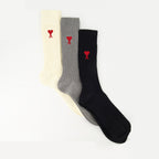 AMI de cœur socks, long cotton socks, unisex socks, embroidered socks, fashion accessories