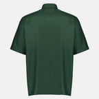 Oblique Green Silk Shirt