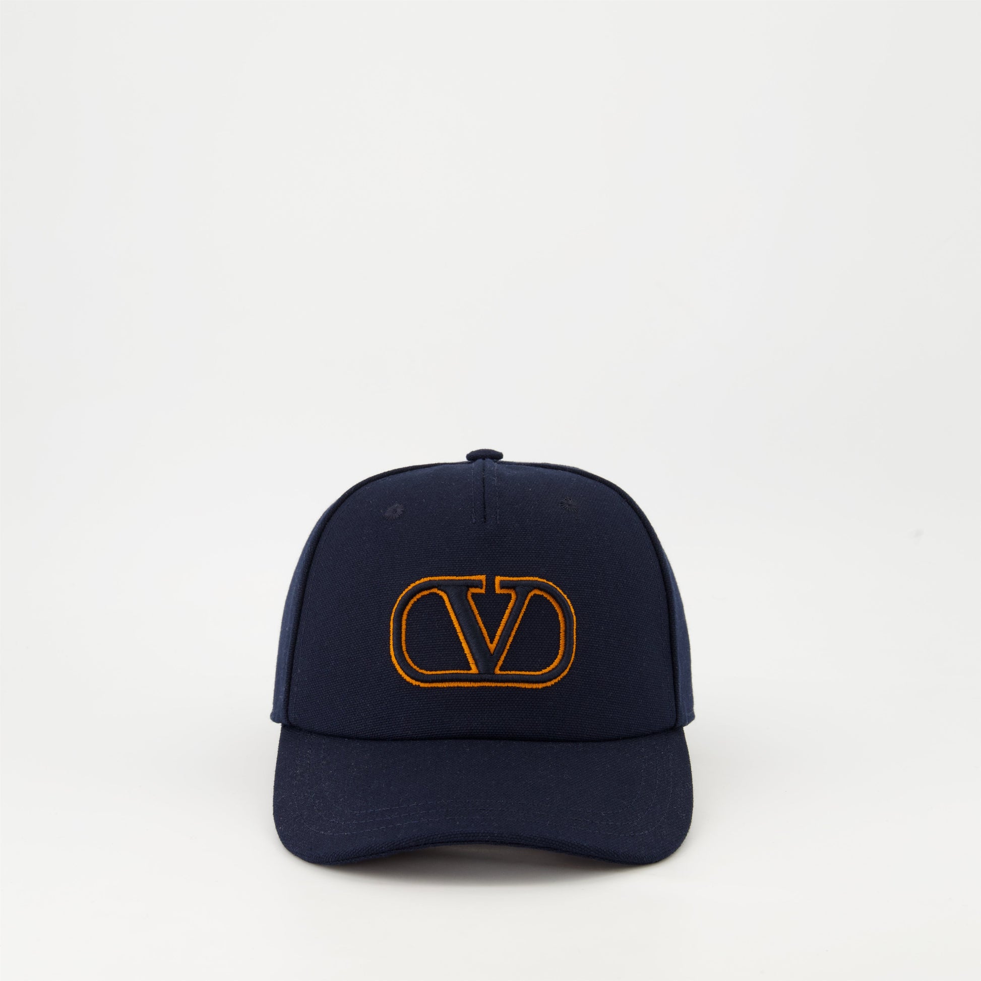 Valentino Garavani, VLogo Cap, Blue Cotton Cap, Luxury Accessories, Designer Hats