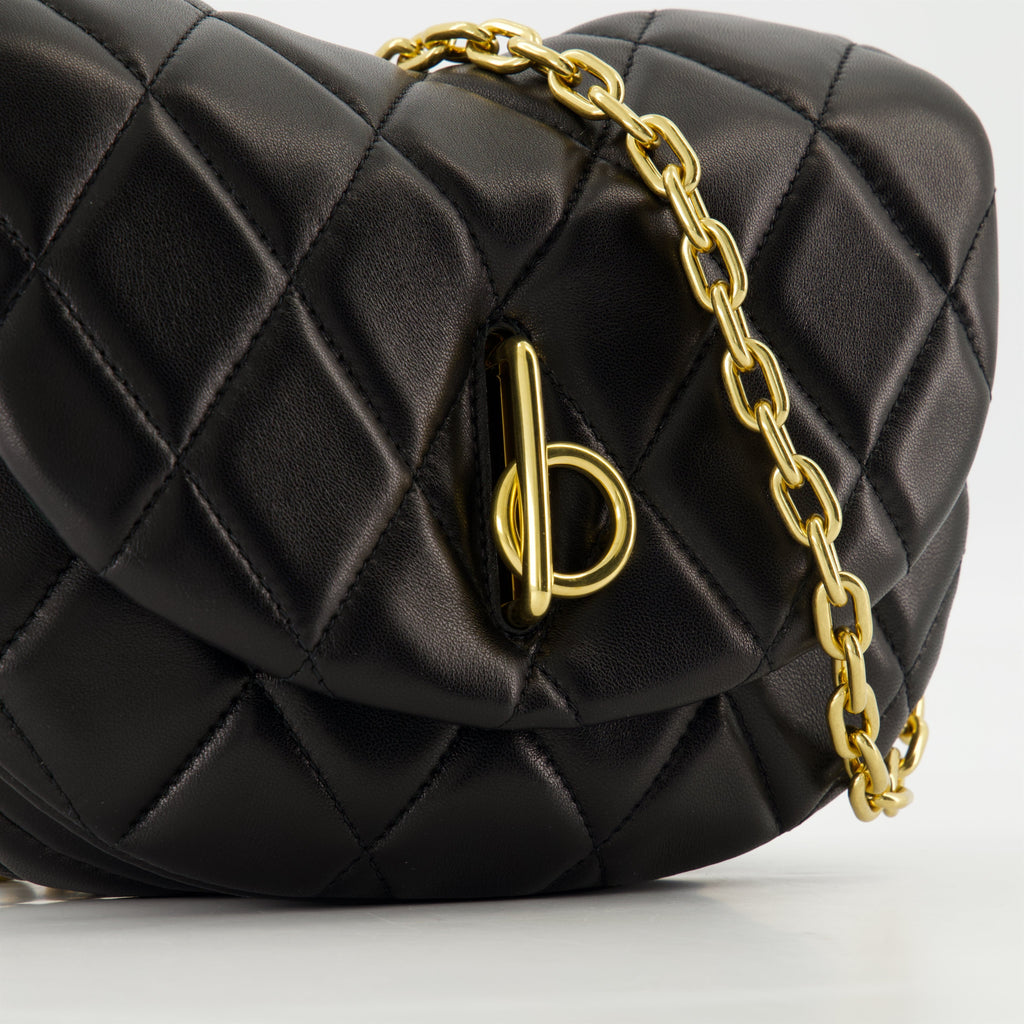 Rocking Horse bag, quilted leather bag, Burberry accessory, designer handbag, luxury leather bag