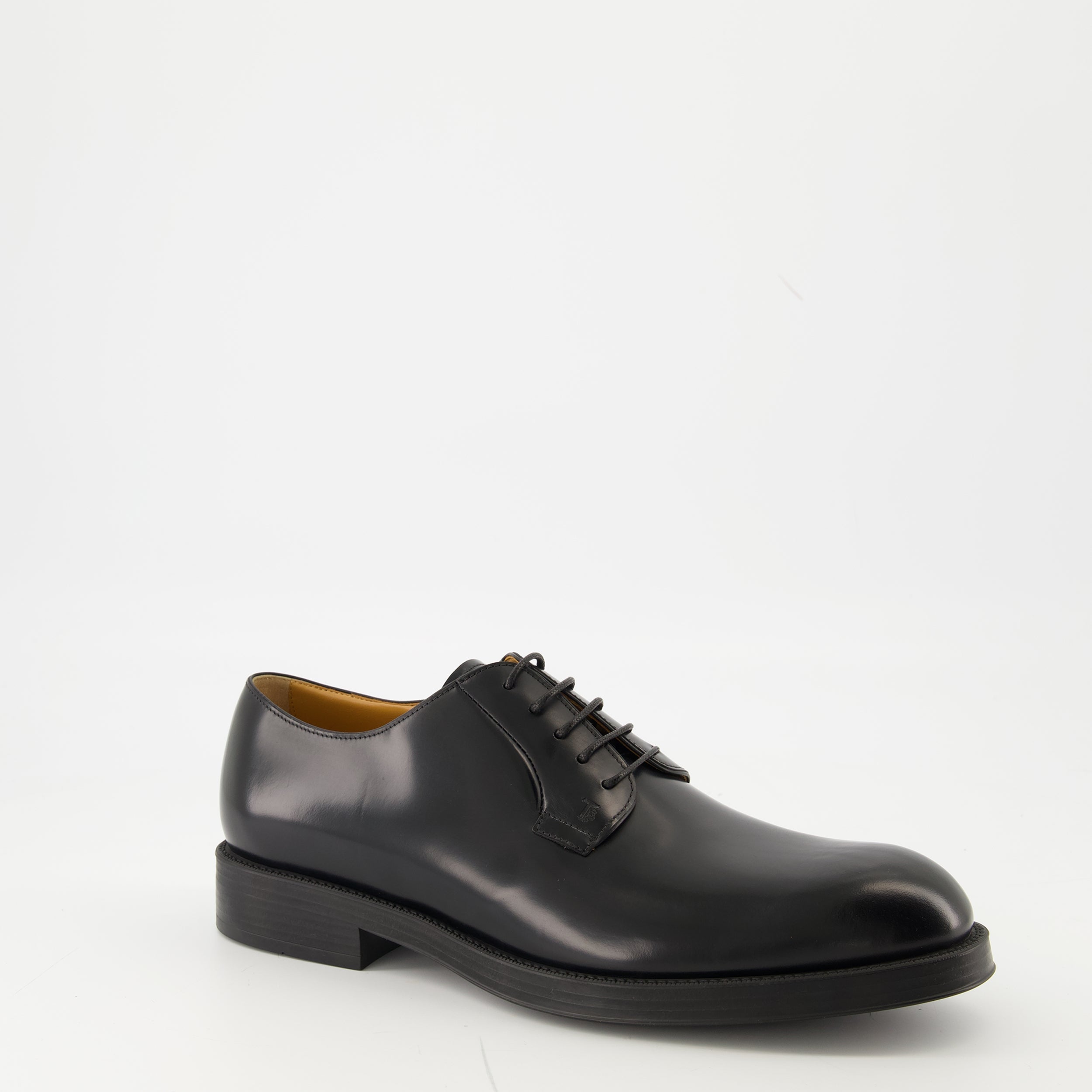 black leather derby shoes tods men 15494900973948