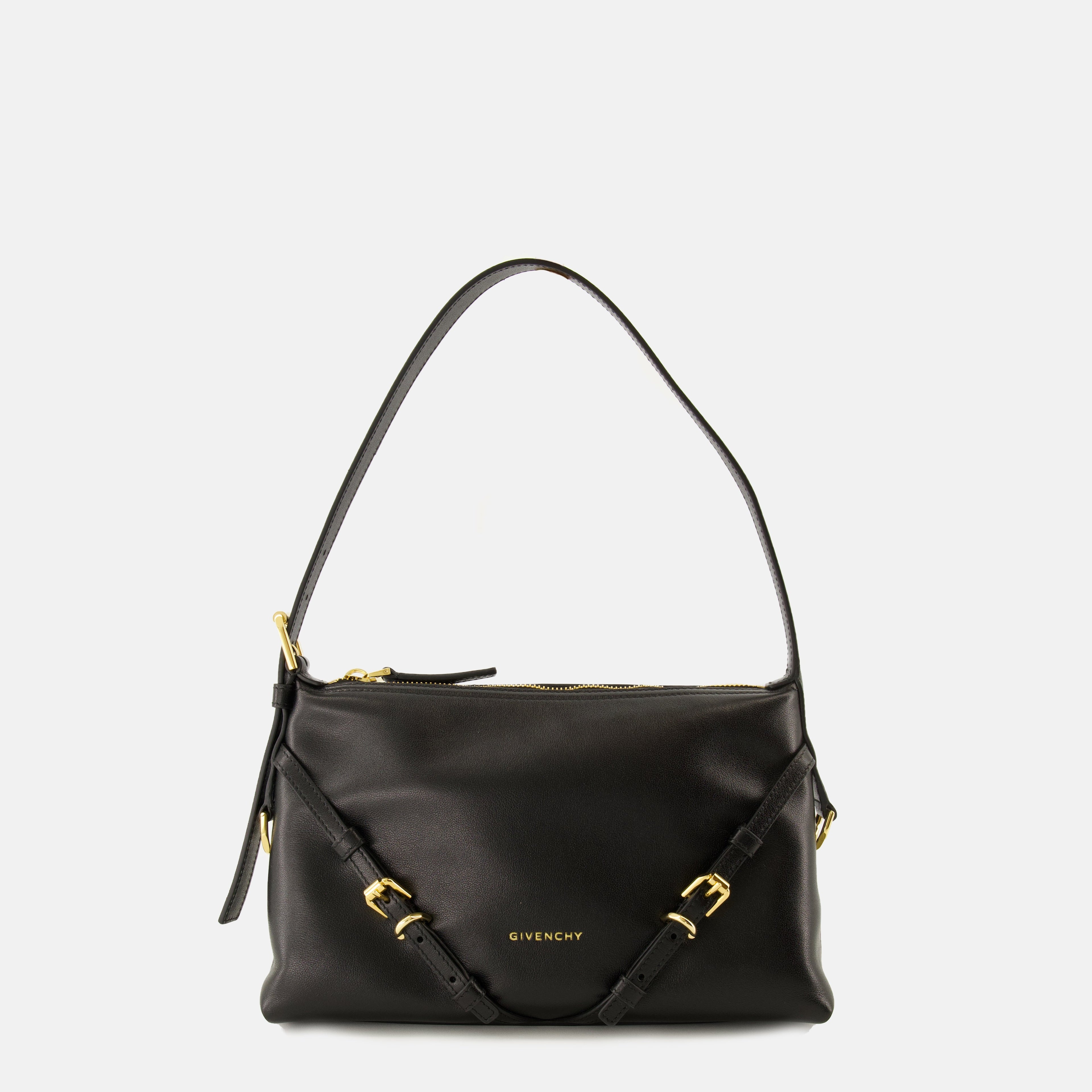 Givenchy Sac Voyou, mini leather handbag, elegant calf leather bag, adjustable strap bag, designer accessories