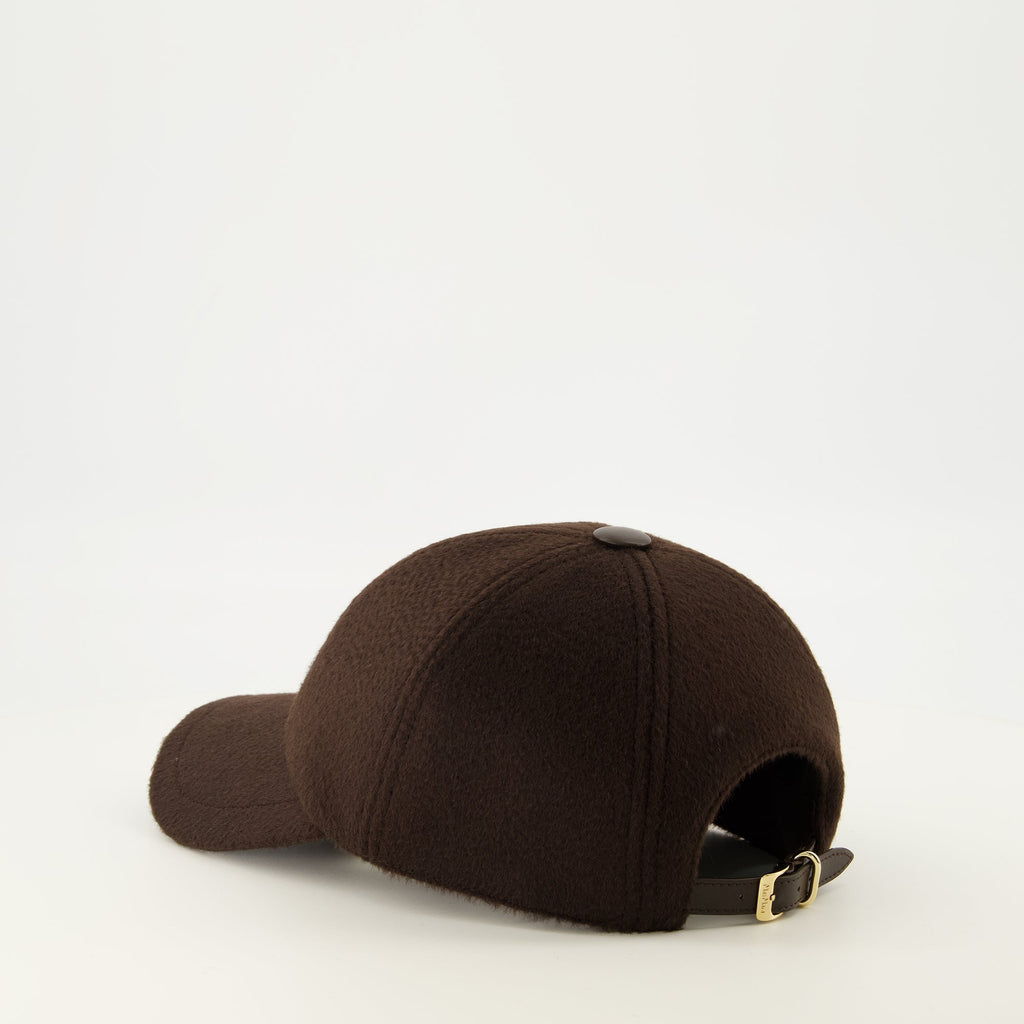 Gorra de cachemira marrón