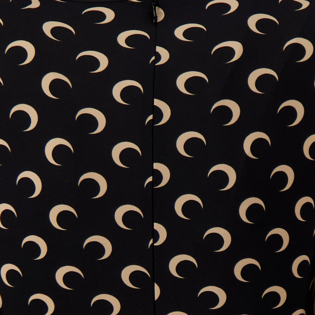 Marine Serre jumpsuit, Long Jersey Moon, autumn fashion, black jumpsuit, Moon pattern