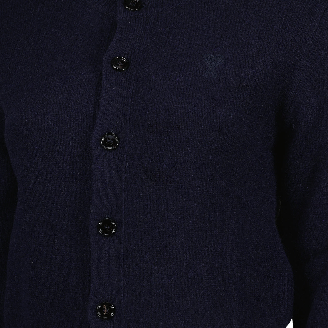 navy cardigan, cashmere cardigan, AMI Paris, women's luxury cardigan, Autumn-Winter collection