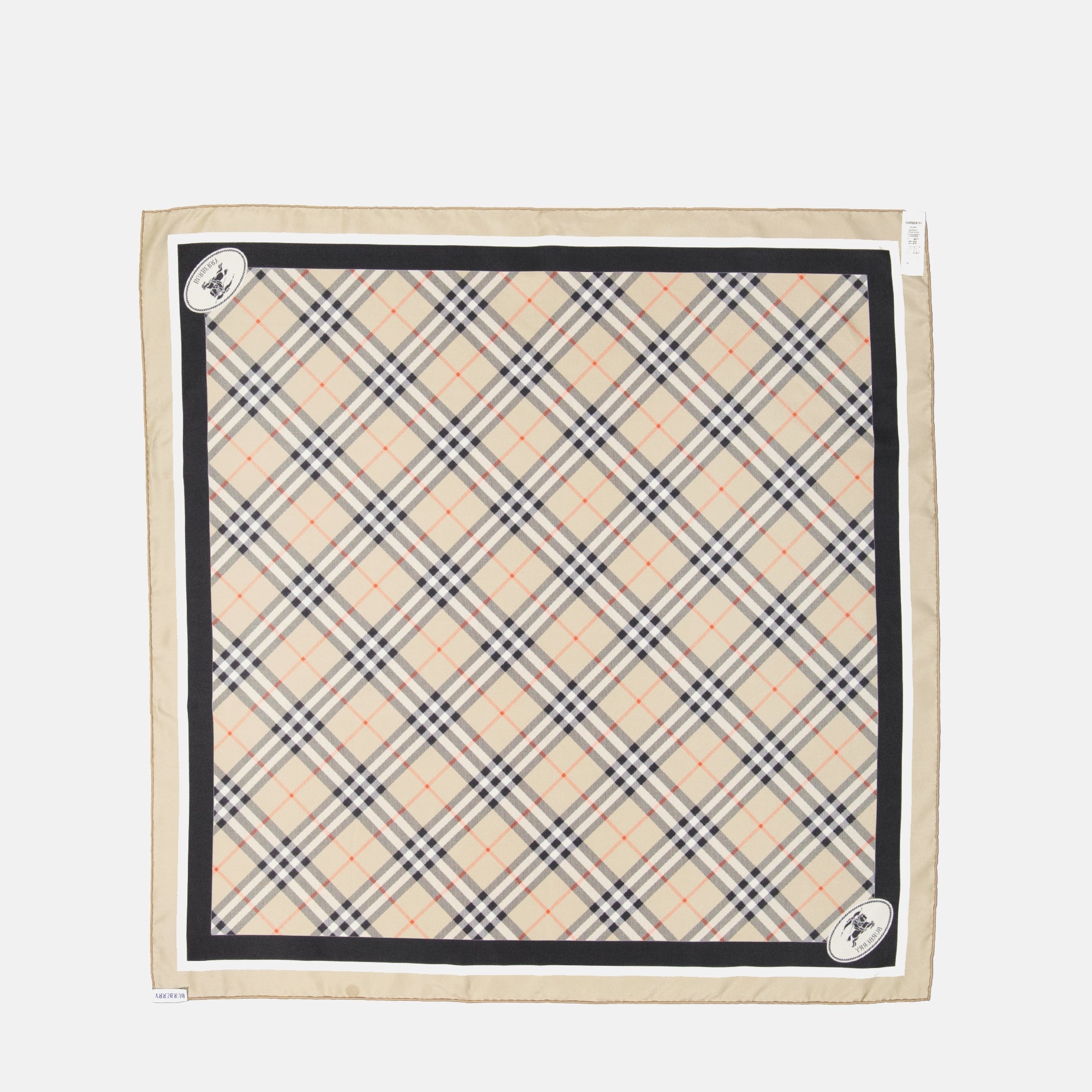 Burberry scarf, silk accessory, check print scarf, vintage design scarf, designer scarves