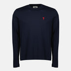 Bild des Ami de Coeur Langarm-T-Shirts von Ami PARIS für Unisex - Saison Herbst-Winter 2025 - Frontansicht