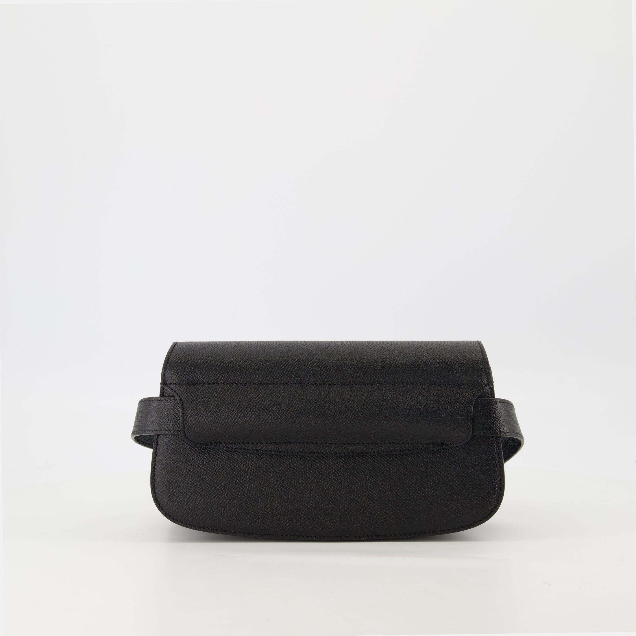 belt bag, grained leather, AMI Paris, adjustable strap, unisex accessory