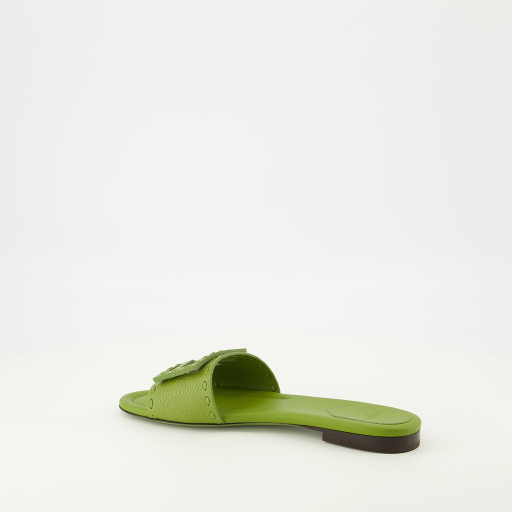 Baguette Green Mules