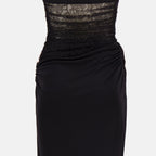Black lace dress, Christopher Esber, Elegant dress, Fall Winter 2025, Sophisticated evening wear