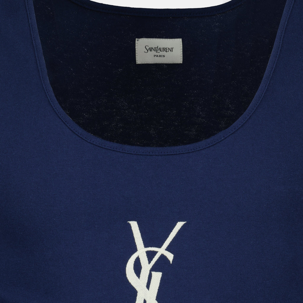 Bilde av Cassandre tanktop fra Saint Laurent for menn - Sesong Vår-Sommer 2026 - Detalj 2