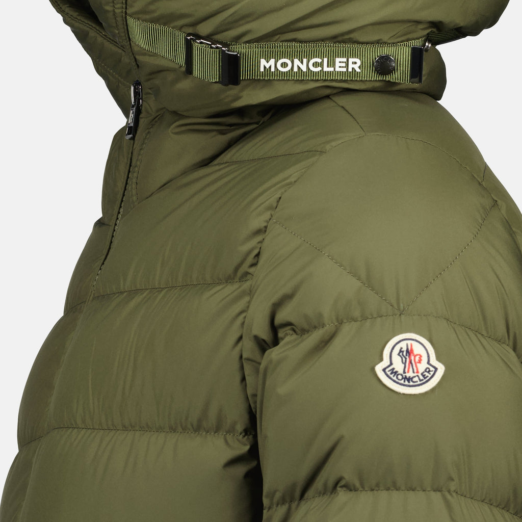 Moncler jacket, down jacket, kaki jacket, nylon outerwear, fall winter collection