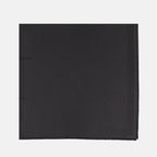 Monogram Silk Scarf, Luxury Silk Scarf, Designer Accessories, Black Silk Scarf, High-End Fashion