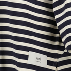 striped t-shirt, AMI PARIS, cotton shirt, oversized fit, casual wear